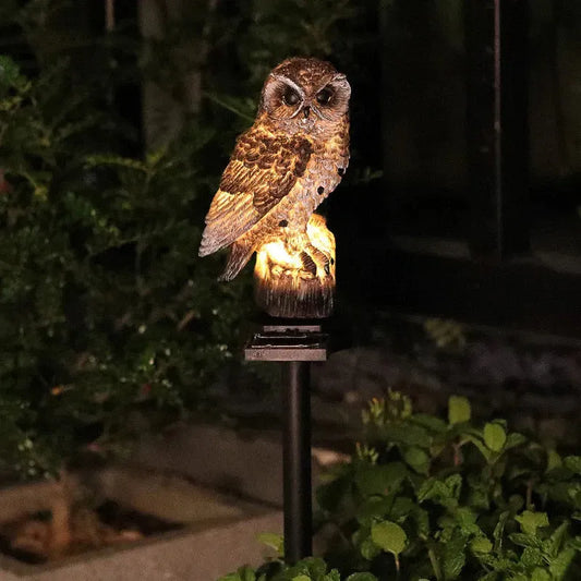 Solar Owl LED Garden Light – Waterproof Pathway & Lawn Decor