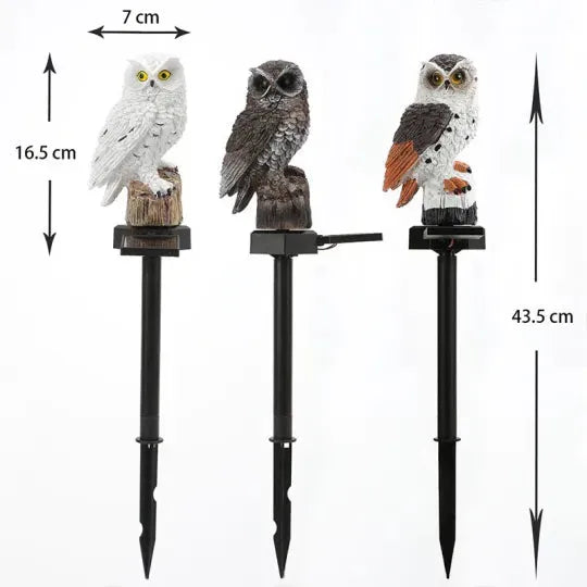 Solar Owl LED Garden Light – Waterproof Pathway & Lawn Decor