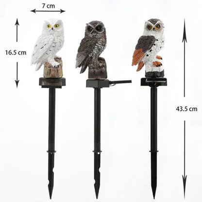Solar Owl LED Garden Light – Waterproof Pathway & Lawn Decor